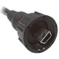 Amphenol LTW NUB-20AFMM-SL7A05 Mini USB Type B Connectors USB, L 2M CABLE SCREW 20MB F CONN M PIN