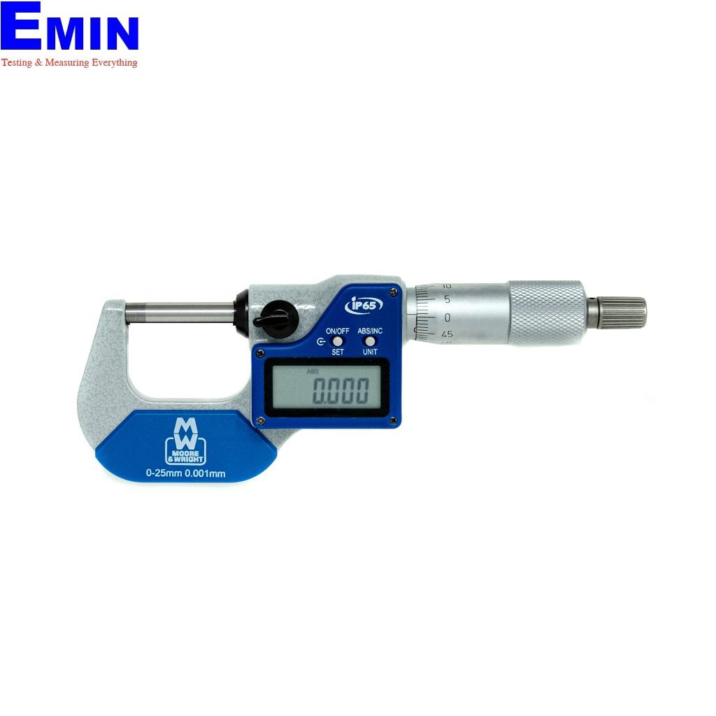 Moore & Wright 0-25mm External Micrometer - 200 Series (MW200-01) - Analogue Precision Measuring Tool