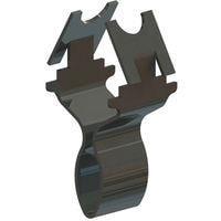 Essentra Components DCS-4 Panel Striker Striker,Silver,.287 in Sq Hole