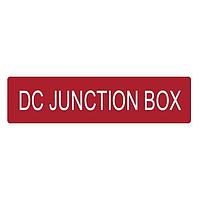 HellermannTyton 596-00738 Solar Label Solar Label, DC JUNCTION BOX, 4.0" x 1.0", VL, Red, 50/roll