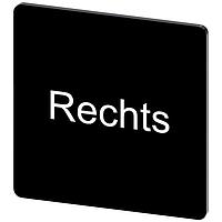 SIEMENS 3SU19000AE160AH0 Labeling Plate, Rechts INSCR. LABEL, BLACK 27 X 27MM, RECHTS