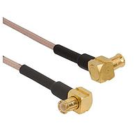 Amphenol RF 255104-08-24.00 RF Cable Assemblies MCX R/A Plug to R/A Plug RG-178/U 24in