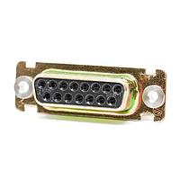 Cinch DAUF15SFO Receptacle DSUB 15F CRIMP LC F  ZINC