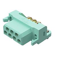 Amphenol Positronic DF07F4BN/AA Connectors DragonFly Gold Plating 7 Pos 16 AWG Copper Alloy Female Right Angle 2 Row