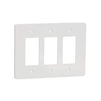 Square D SQWS141003WH Cover Frame 3 GANG MID+ WALL PLATE WH