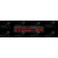 Matrix Orbital BLC2021-BK-USB-R PC Bay Inserts, LCD Characters 20x2 Red Txt Blk B/G No Key w/ Black Bkt