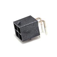 Molex 172064-0004 Power Mega-Fit RA Hdr Assy 4 ckt 15u" Au