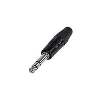 REAN RP3C-BAG Phone Connectors STEREO 1/4 PLUG BLACK/TIN - BAG