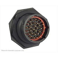 Eaton Souriau-Sunbank UTS71832PW Receptacles Plastic jam nut receptacle, without backshell, for 32 male contacts,  IP68/69K, keying W