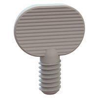 Essentra Components 092520037V Thumb Screw Oval Head Thumb Screw, 1/4-20 Thread, 3/8 Lg