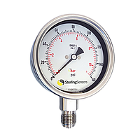 Sterling Sensors RCh1003400B Pressure Gauge (0~400 bar, 1/2" BSP Parallel)