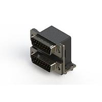 EDAC 661-015-264-047 Dual Port D-Sub Connectors Right-angle Dual Port D-Sub Connector
