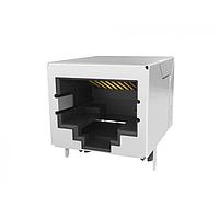 Amphenol Commercial Products RJE091884511C Modular Connectors / Ethernet Connectors Single port Modular Jack - Right Angle, tab down, Input Output Connectors  8P8C, With Shield