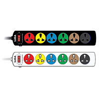 LiOA 6DND3.2.10 6-Socket Power Strip (3m)