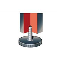 Essentra Components 499810 Conduit Fittings & Accessories LOW PRFL ADJ BK 44MM M10X20MM