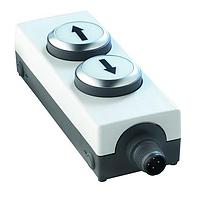 RAFI 1.22.251.242/3502 Double Button E-Box M12, gray 8-PIN