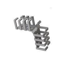 Essentra Components RX4040-4 Wire Ducting & Raceways Duct,Flex,Adh Mnt,Grey,40MM Hold