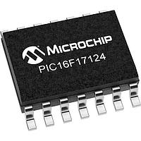 Microchip Technology PIC16F17124-E/SL MCU's 7KB Flash, 512B RAM, 128B EEPROM, 12b Diff. ADCC, 1xOP-AMP, 2x16-bit dual PWM