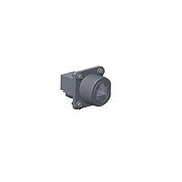 Amphenol LTW RDP-5SPFFH-SSU7001 Circular Backshell RJ, Large Size, Plastic, 1.5A, Cat 5e, Square, Screw Thread, Jack 180  (Horizontal), Receptacle, IP67 Unmated