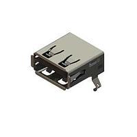 EDAC 690A104-623-421 USB Type A Connectors short body USB Type-A 30 " Au plating right angle PBT insulator blk