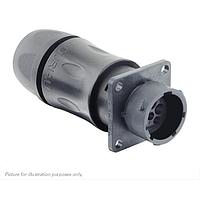 Eaton Souriau-Sunbank UTSX7JC103W3P Receptacles Jam nut receptacle, with cable gland backshell, for 6 male contacts, IP68/69K