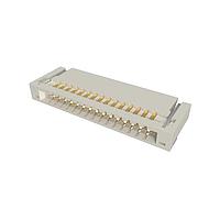 Amphenol FCI 10051922-1510EHLF Board Mount 0.50mm Flex Connector, VLL Series, 15 Position, Lower Side Contact, Side Entry Surface Mount ZIF Connector, Halogen Free and Lead Free Type.