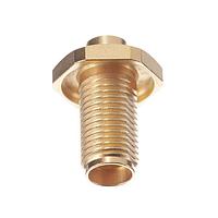 Radiall R125325000W Connectors SMA / STRAIGHT BULKHEAD JACK PANEL SEAL SOLDER TYPE - CABLE .141