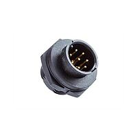 Amphenol LTW BD-07RMMS-SC7001 Standard Circular Connector Ceres, Standard Size, Plastic, 5A, 07 pins, Male Connector, Male Contact, Circular, Screw Thread, Solder, Receptacle, IP67