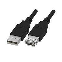 Adam Tech CA-USB-AM-AF-6FT USB CBL USB2.0 A RCPT TO A PLUG 6'