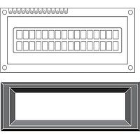 DISPLAY VISIONS EA 017-6UKE Mounting Bezel Bezel 017-xx Series 98.5x12.8 / 114.5x25