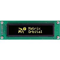 Matrix Orbital OK202-25-OY OLED Displays OLED 20 X 2 YELLOW STANDARD