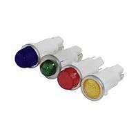 VCC 1092QA6-125VAC Indicators .5in 125VAC TAB HI DOME BLUE