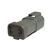 DEUTSCH - TE Connectivity DT04-4P-P021 4-Way REC, 4P, GRY, BUSBAR, NICKEL