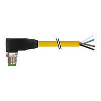 Murrelektronik 7700-12101-1500200 Sensor Cables / Actuator Cables M12 male 90 with cable, TPE 4x18AWG ye UL/CSA, ITC/PLTC 2m