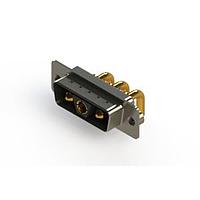 EDAC 629-3WK3240-2N2 Mixed Contact D-Sub Connectors Right-angle Power Combo D-Sub Connector