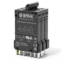 E-T-A Circuit Breakers 2210-S231-P1M1-Z241-0.6A Circuit Breakers 1077, 3P, PL, 277VAC/65VDC, M1, 1NC AUX INT and ON, 0.6A