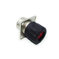 Amphenol SINE Systems RT0W01832SNHEC03 Connectors 32 Position Square Flange Receptacle, Female, Shell Size 18, Silicone Seal, and End Cap with Individual Wire Sealing