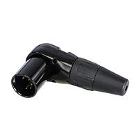 REAN RC5MR-B Cable Connectors 5P M RA XLR CBL CONN BLACK/GOLD - BAG