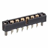 Harwin M80-MV312M3-06 Power to the Board MALE VERT 4.5 COAX 6 POS 6 GHz 50 Ohm