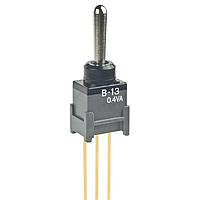 NKK Switches B13AW Process Sealed Subminiature Antistatic Toggles ON-OFF-ON .394 BAT EXTENDED PC .4VA