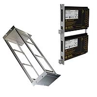 Bel Power Solutions HZZ00846 DIN Rail Power Supplies FRONT PANEL;DC-DC CONVERTERS Q-SERIES;128.4x40.3x2.5mm;ALUMINIUM EN AW 5005 H14/24;;ELOX;G08-Q01