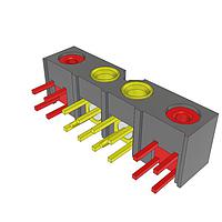 Samtec GRF1-J-P-02-E-RA-TH1-E Connectors 5.00 mm 50 Ohm Ganged Micro-Miniature RF Plug, Cable Assembly