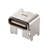 Same Sky (formerly CUI Devices) UJ20-C-H-G-1-SMT-TR USB Receptacle USB Jack 2.0, Type-C, Horizontal, Copper Alloy, Surface Mount, 5.9H, T&R