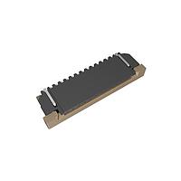 Amphenol FCI SFW13R-4STAE1LF Board Mount 1.00mm Flex Connector, SFW-R series, 13 Position, Top side Contact, Side Entry Surface Mount ZIF Connector, Lead Free, with Cable Lock, Selective Gold plated Terminals with Tin-plate Solder-tail.