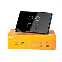 Datic DTSW04D WiFi Datic 4 Button Touch Switch (Black)