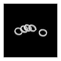 Aavid 110G Insulating Washer Teflon-Filled Bushings, TO3, 5.03/5.21mm ID, 6.81/6.98mm OD, 1.57/1.40mm Thick