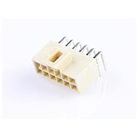Molex 105314-2812 Headers & Wire Housings NANO-FIT HDR RA DLR 12CKT G+lube WHT