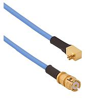Amphenol SV Microwave FRSMPS-047-FSSMP-120 RF Cable Assemblies SMPS R/A F  SMP Straight F 12"Cable