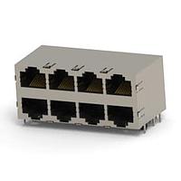 AMP Connectors - TE Connectivity 1734715-2 Modular RJ45 Multiport 2x4 15u" Tube