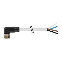Murrelektronik 7000-08101-2110500 Connectors M8 female 90 with cable, PVC 4x0.25 gy UL/CSA 5m